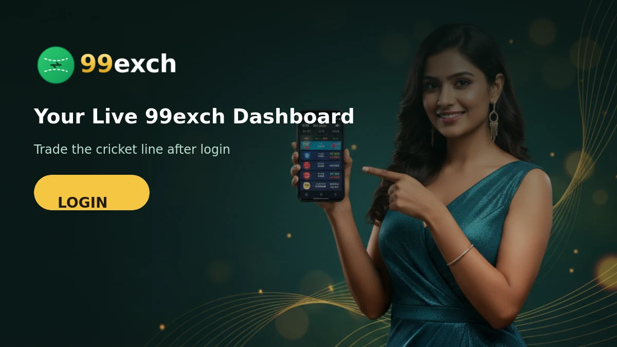Live 99exch dashboard after successful login